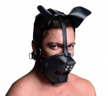 Load image into Gallery viewer, Pup Puppy Play Hood and Breathable Ball Gag
