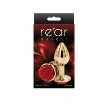 Load image into Gallery viewer, Rear Assets Plug - Gold & Red Rose
