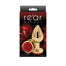 Load image into Gallery viewer, Rear Assets Plug - Gold & Red Rose