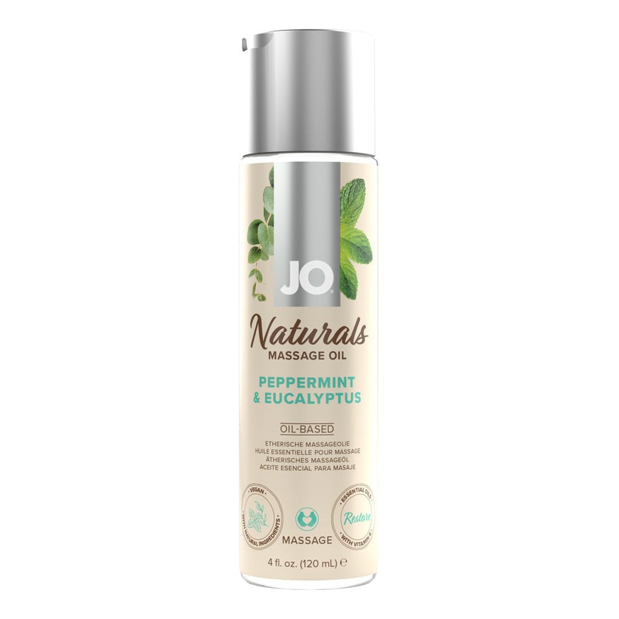 JO Naturals-Peppermint & Eucalyptus Massage Oil