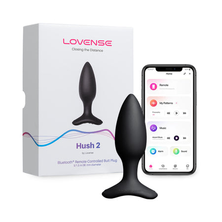Lovense Hush 2 Bluetooth Remote-Controlled Vibrating Butt Plug