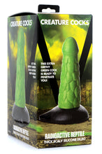 Load image into Gallery viewer, Radioactive Reptile Thick Scaly Silicone Dildo