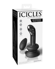 Load image into Gallery viewer, Icicles No. 84 Hand Blown Glass Vibrating Butt Plug with Remote

