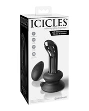 Load image into Gallery viewer, Icicles No. 84 Hand Blown Glass Vibrating Butt Plug with Remote