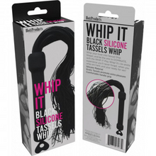 Load image into Gallery viewer, Whip It! Black Tassel Whip