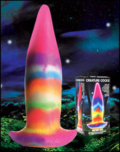 Load image into Gallery viewer, Unicorn Kiss Unicorn Tongue Glow-in-the-Dark Silicone Dildo
