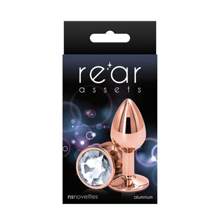 Rear Assets Rose Gold Clear Circle Gem